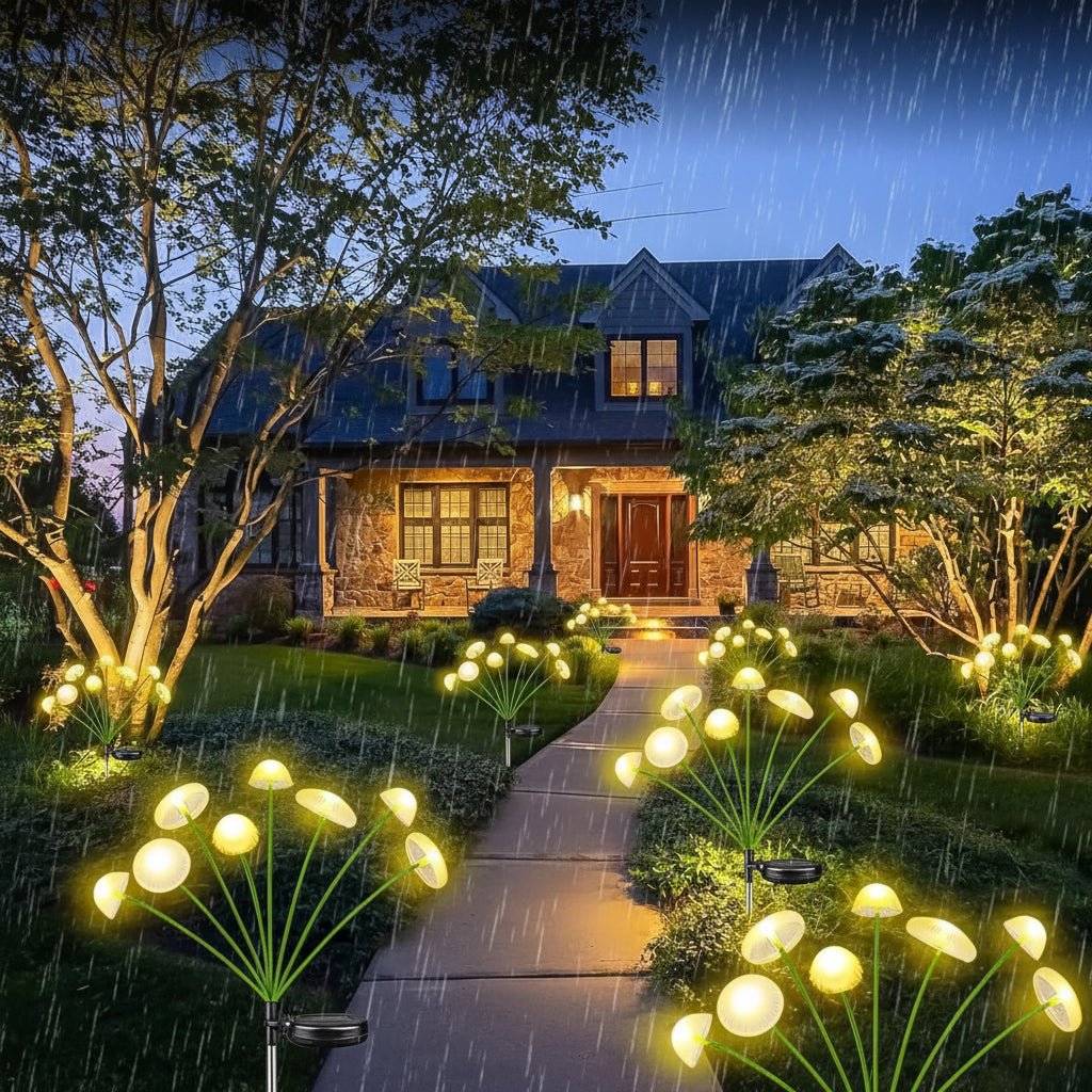 GARTENPERLE Solar Jellyfish Mushroom Garden Light