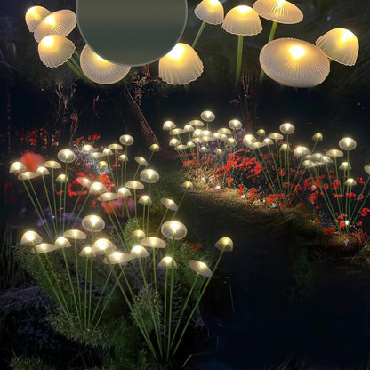 GARTENPERLE Solar Jellyfish Mushroom Garden Light
