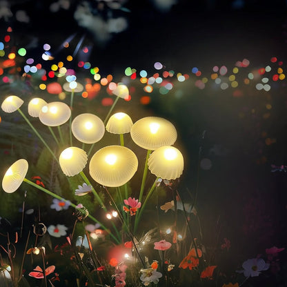 GARTENPERLE Solar Jellyfish Mushroom Garden Light
