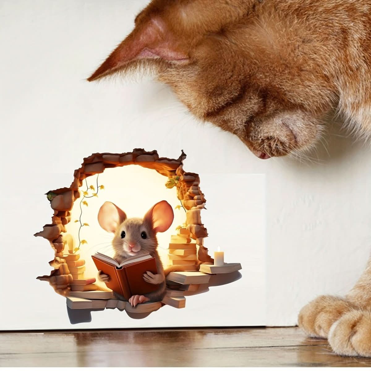 DecoraMice 3D Cartoon Wall Stickers Adorable Mouse lifestyle
