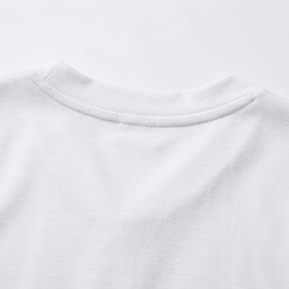 Soft V-Neck Tee with Rolled Cuffs