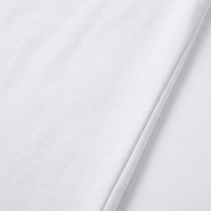 Soft V-Neck Tee with Rolled Cuffs