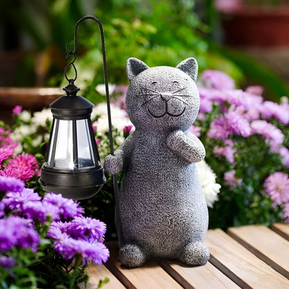LUXKITTY Solar Cat Statue