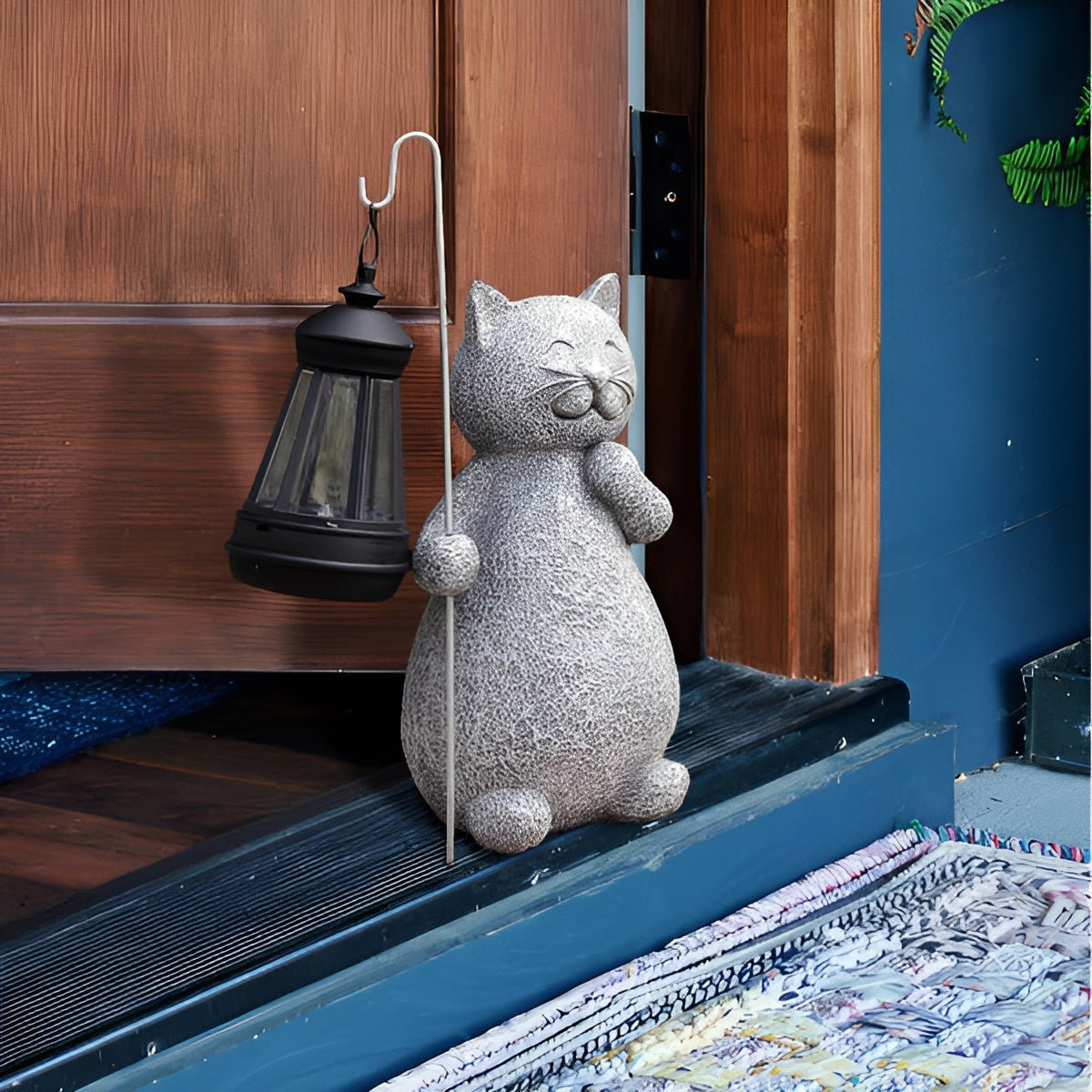 LUXKITTY Solar Cat Statue