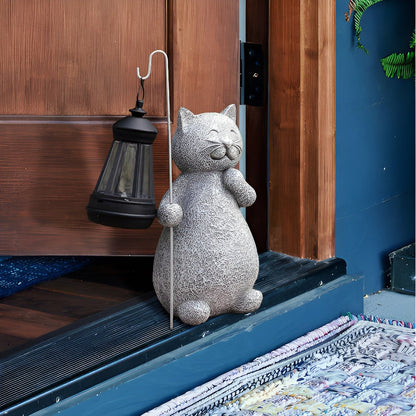 LUXKITTY Solar Cat Statue