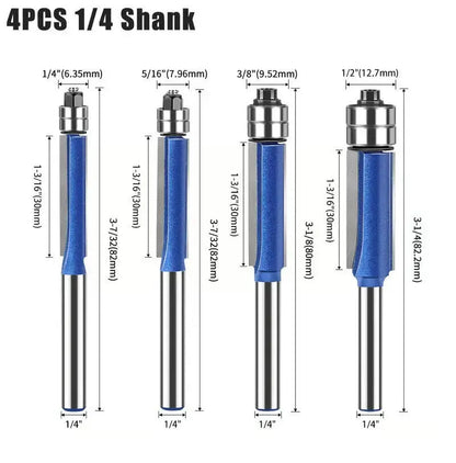 Edge Deburring & Polishing Tool Set, 4 Pieces