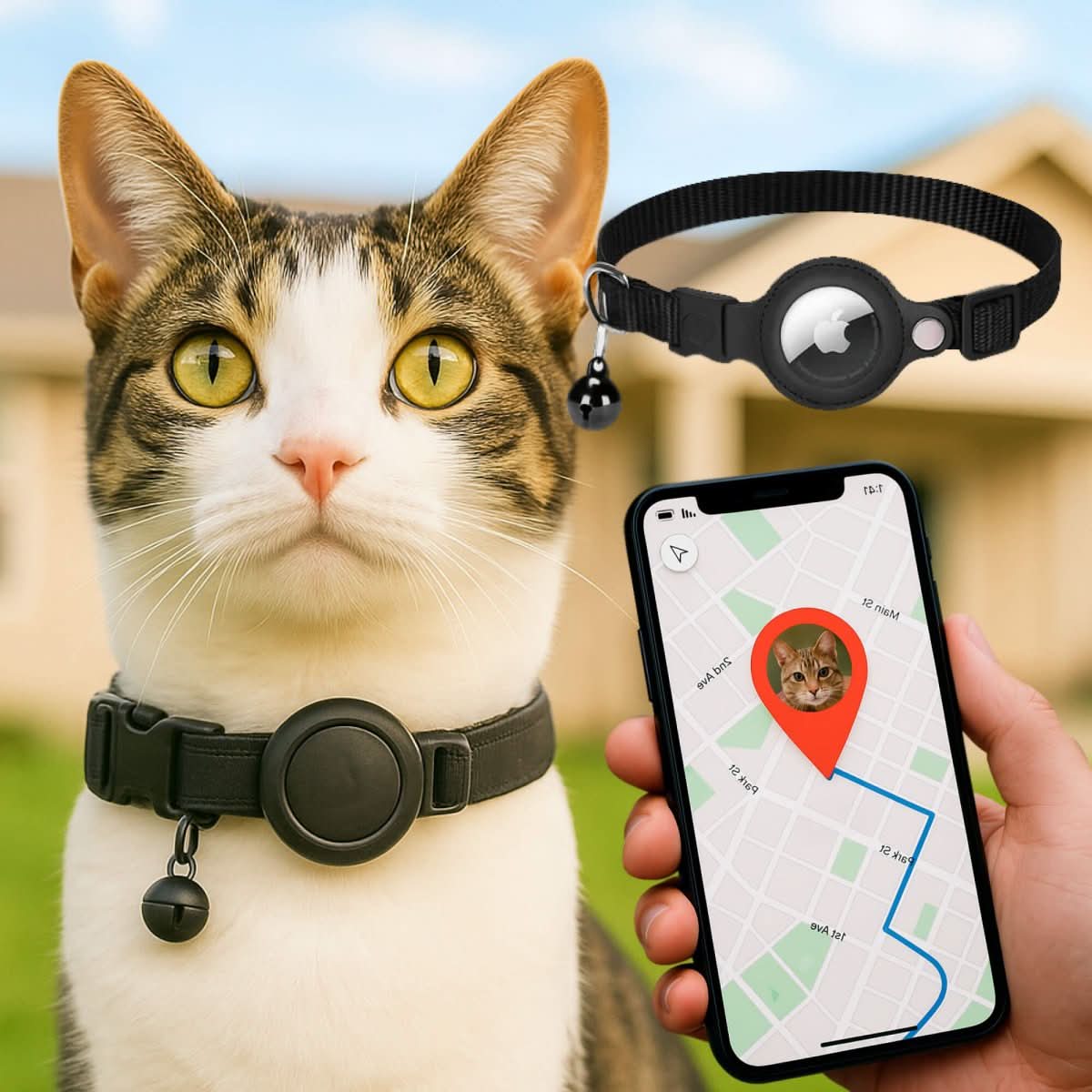 CATGUARD GPS Collar for Cats lifestyle image 1