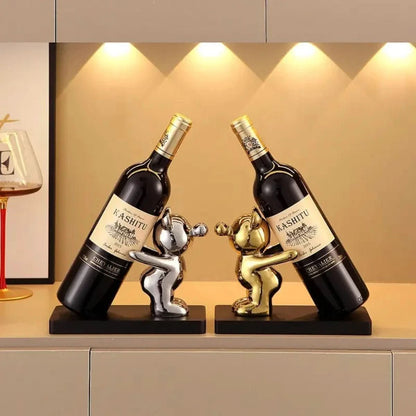 BEARWINE Rack Playful Ceramic Wine Rack
