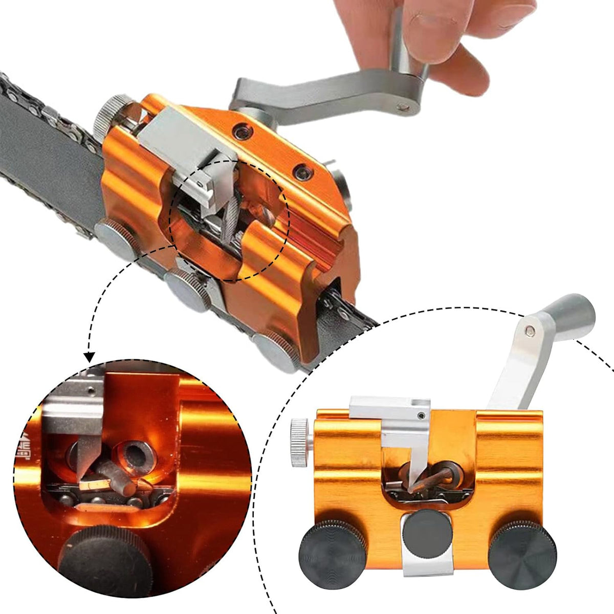 Manual Chainsaw Chain Sharpener