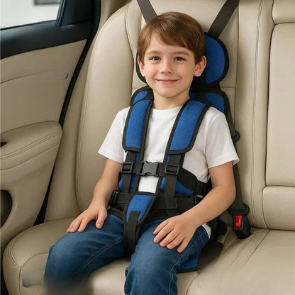 Foldable Travel Booster Seat for Kids with Harness