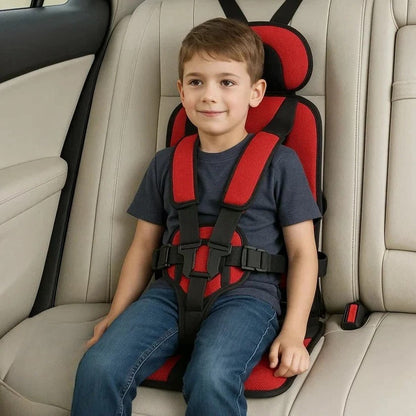 Foldable Travel Booster Seat for Kids with Harness