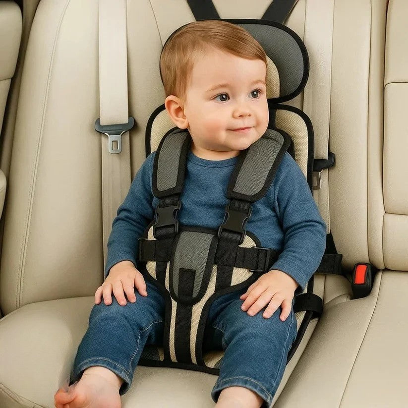 Foldable Travel Booster Seat for Kids with Harness