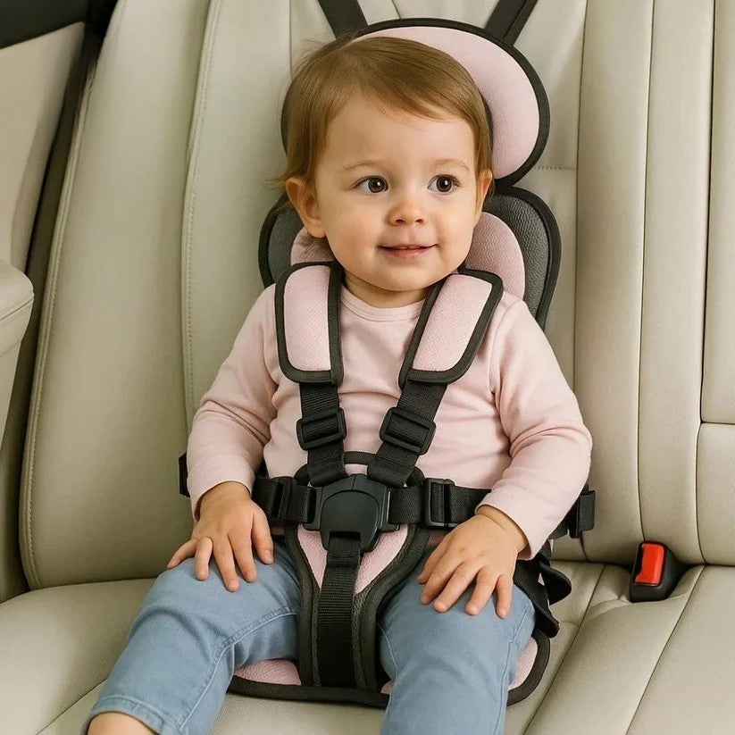 Foldable Travel Booster Seat for Kids with Harness