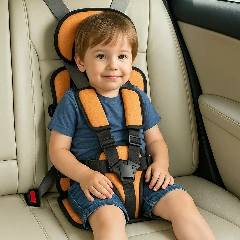 Foldable Travel Booster Seat for Kids with Harness
