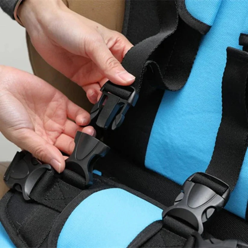 Foldable Travel Booster Seat for Kids with Harness