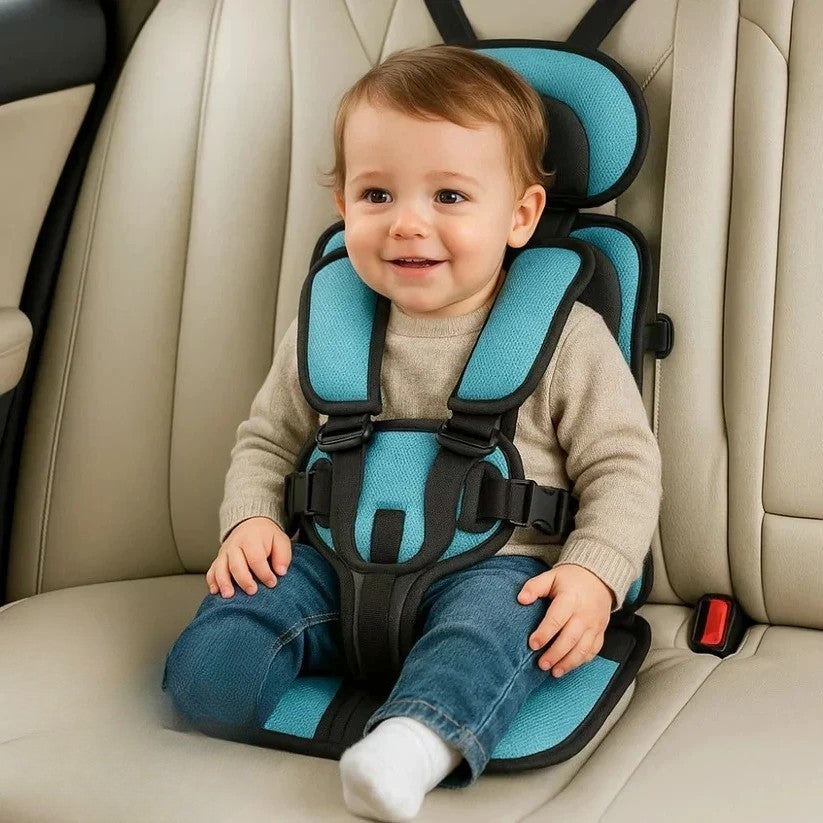 Foldable Travel Booster Seat for Kids with Harness