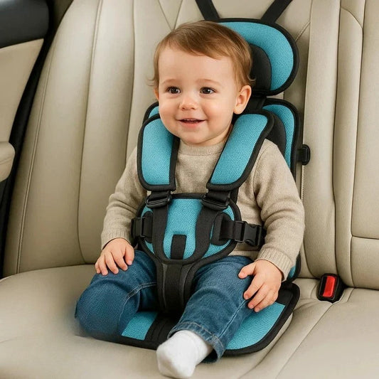Foldable Travel Booster Seat for Kids with Harness