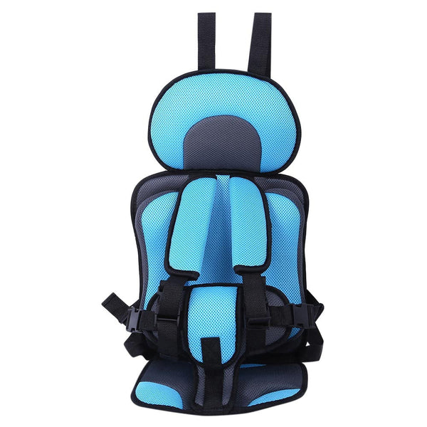 Portable Kids Car Seat, Breathable Mesh Travel Seat with 5-Point Harness & Head Support