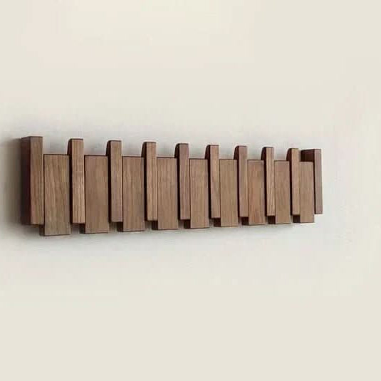 HARMONYCOAT Wall Rack Artistic Wooden Coat