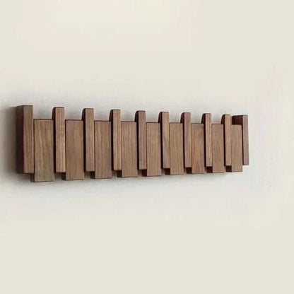 HARMONYCOAT Wall Rack Artistic Wooden Coat