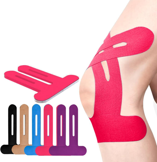 Kinesiology Tape for Knee, Pre-Cut Breathable Elastic Knee Support Tape for Running, Gym & Sports