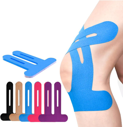 Pre-Cut Kinesiology Tape for Knee Support, Breathable