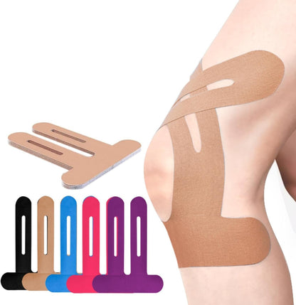 Pre-Cut Kinesiology Tape for Knee Support, Breathable