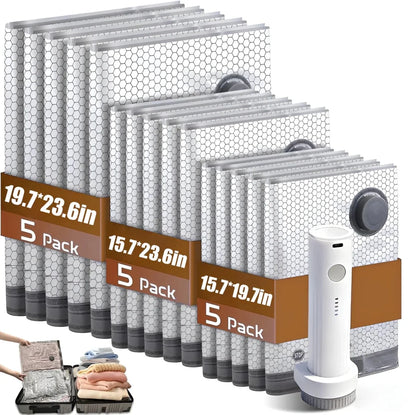 PACKVAC GO Compact Travel Vacuum Set