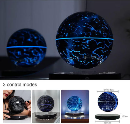 Rotating Floating Constellation Lamp, Magnetic Levitation