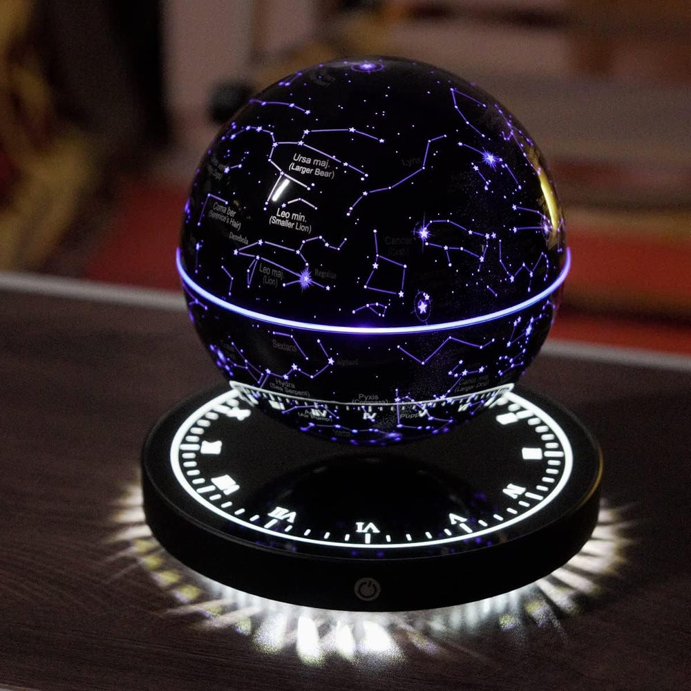 Levitating Constellation Lamp, Rotating Floating Star Map Globe with Magnetic Levitation