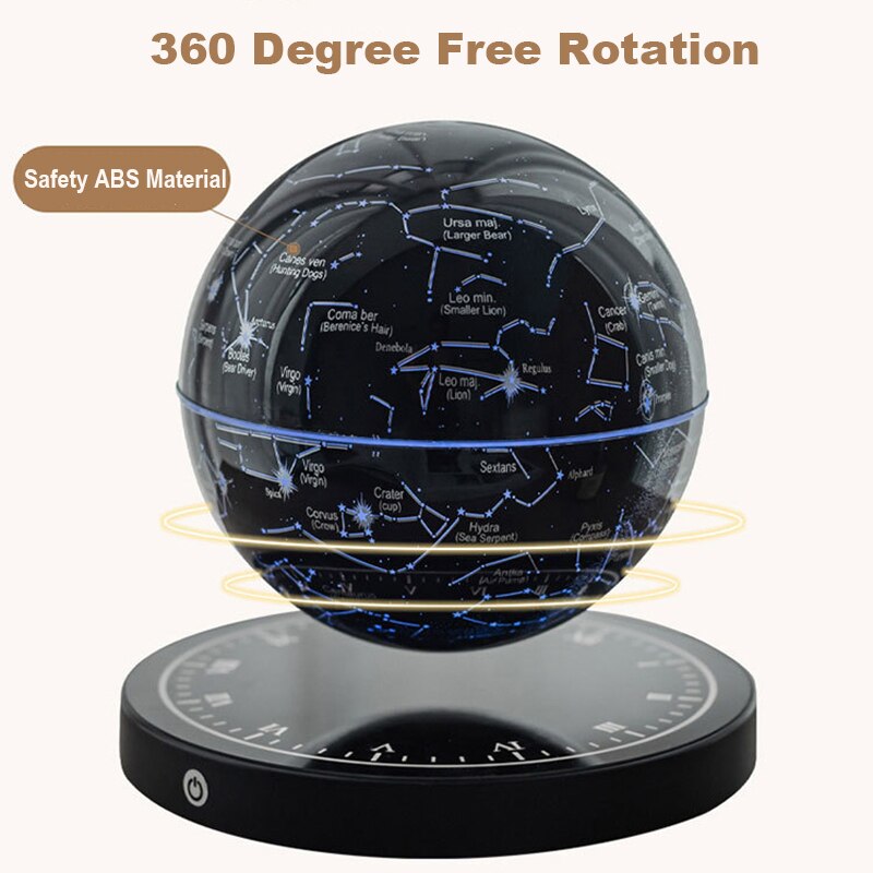 Rotating Floating Constellation Lamp, Magnetic Levitation