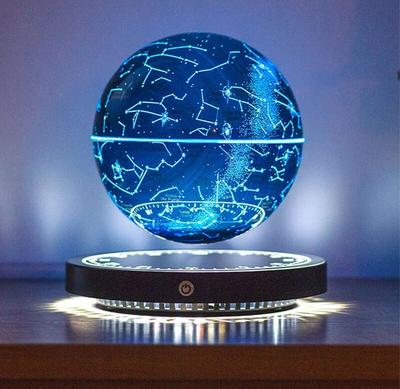 Rotating Floating Constellation Lamp, Magnetic Levitation