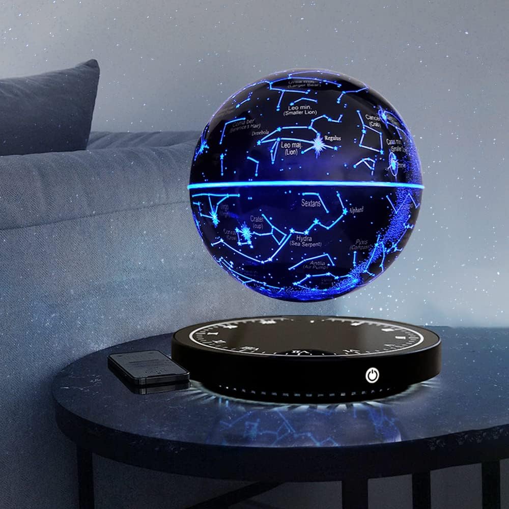 Rotating Floating Constellation Lamp, Magnetic Levitation