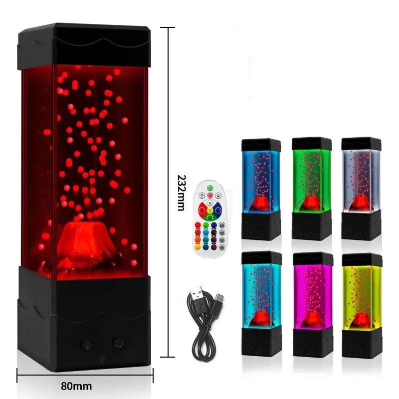 VULCALIGHT Volcano Lamp 7-color Night Light