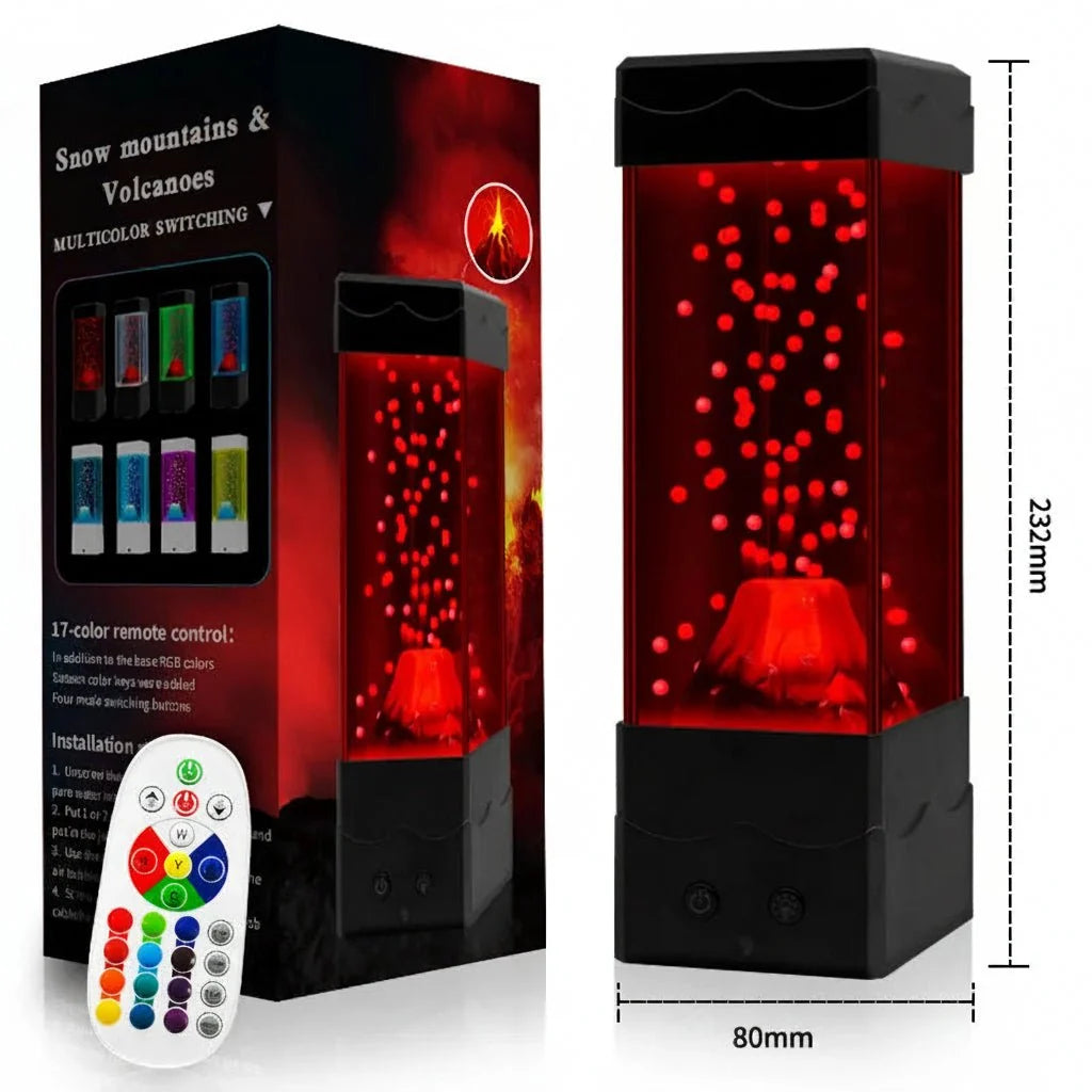 VULCALIGHT Volcano Lamp 7-color Night Light