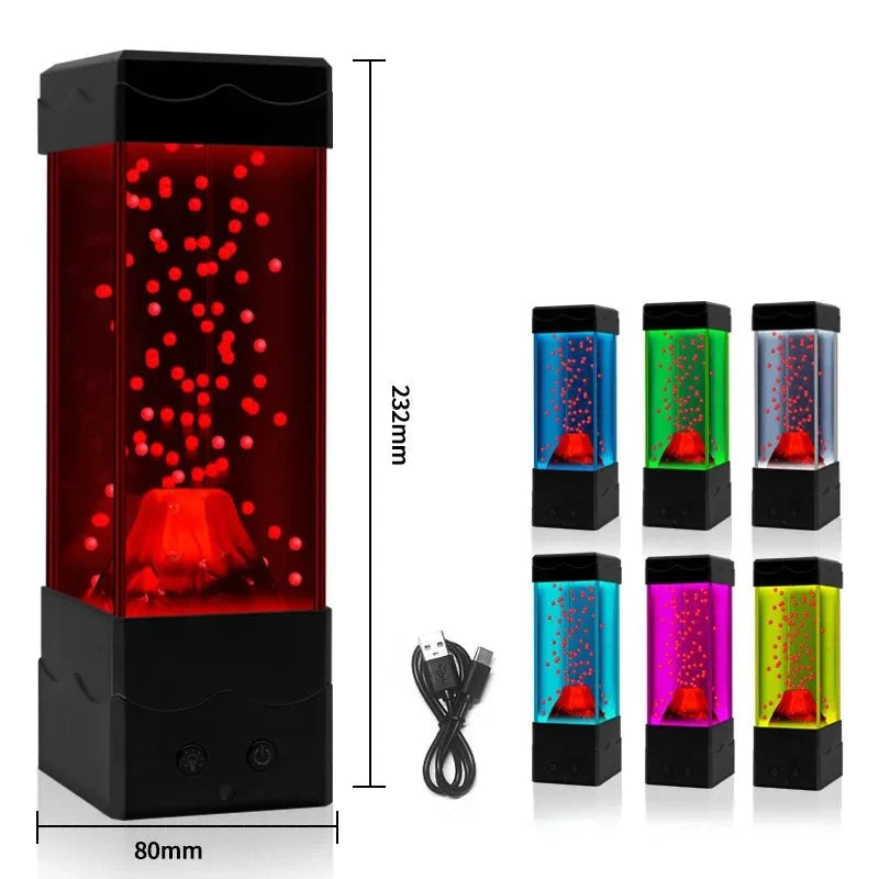 VULCALIGHT Volcano Lamp 7-color Night Light