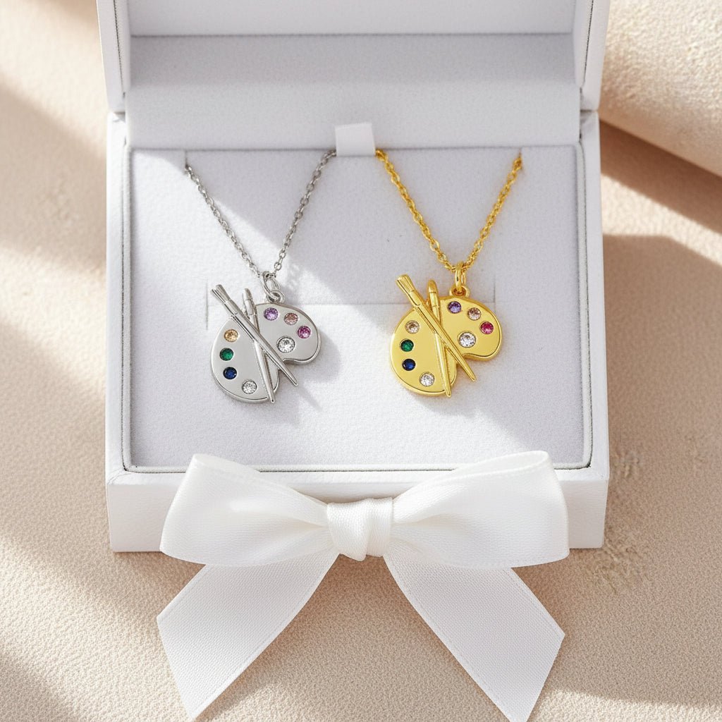 ARTLOOP Artistic Gemstone Palette Necklace