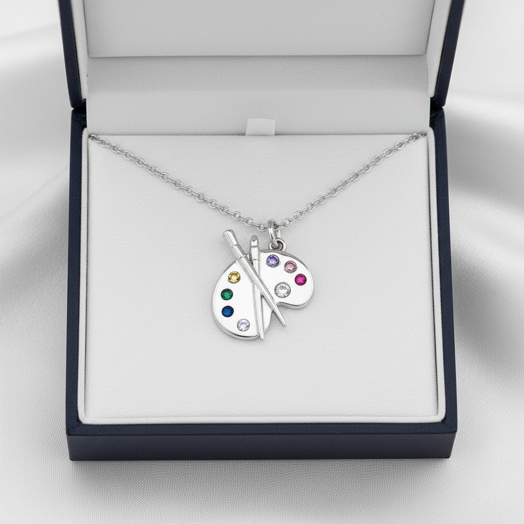 ARTLOOP Artistic Gemstone Palette Necklace