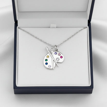 ARTLOOP Artistic Gemstone Palette Necklace
