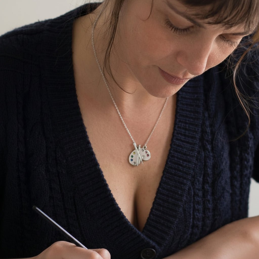 ARTLOOP Artistic Gemstone Palette Necklace