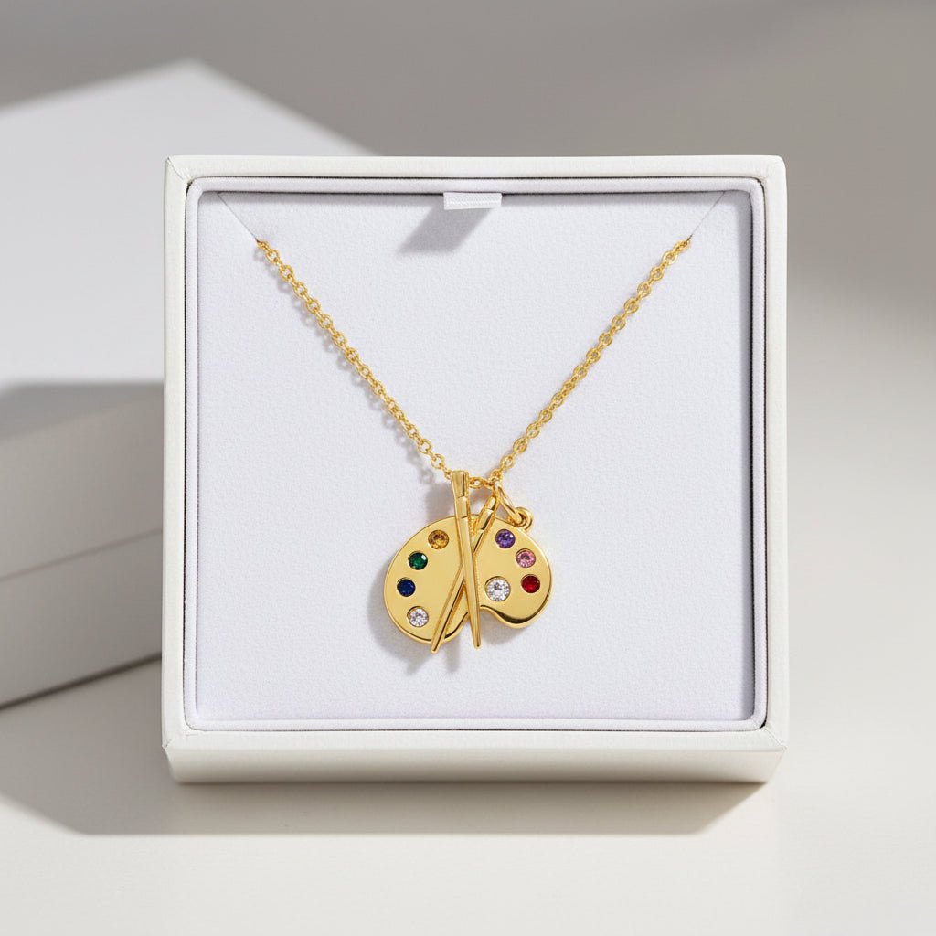 ARTLOOP Artistic Gemstone Palette Necklace