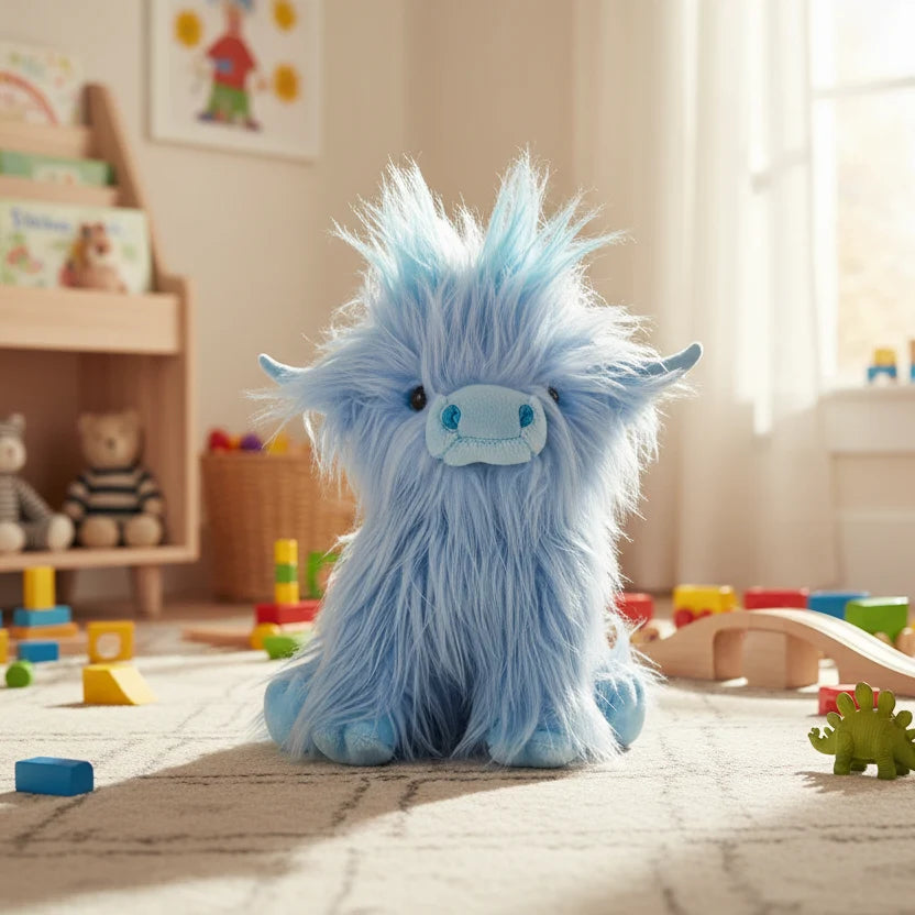 CUDDLY HIGHLAND Cow Soft Plush Toy