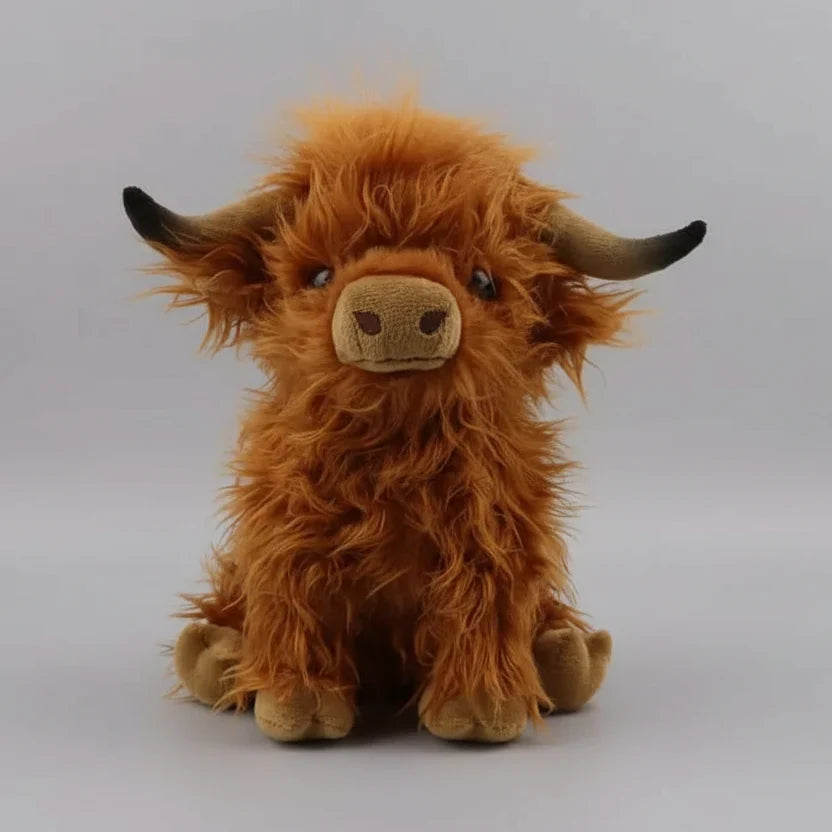 CUDDLY HIGHLAND Cow Soft Plush Toy lifestyle image 2