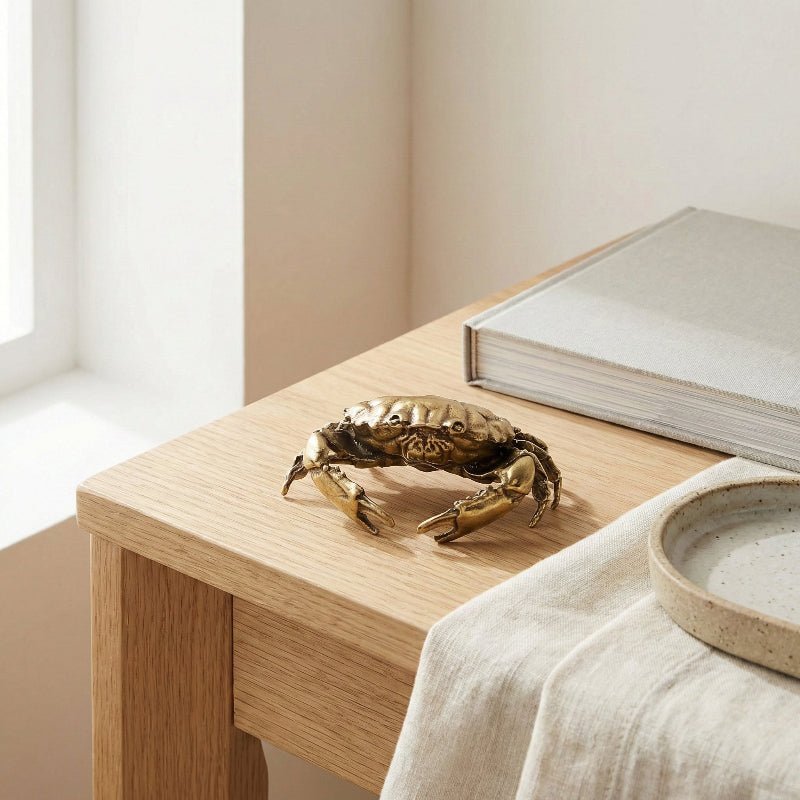 SEAVIEW Brass Crab Figurine
