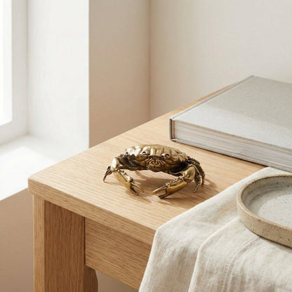 SEAVIEW Brass Crab Figurine