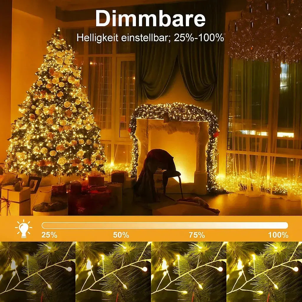 Copper Wire LED String Lights, 9 Meters