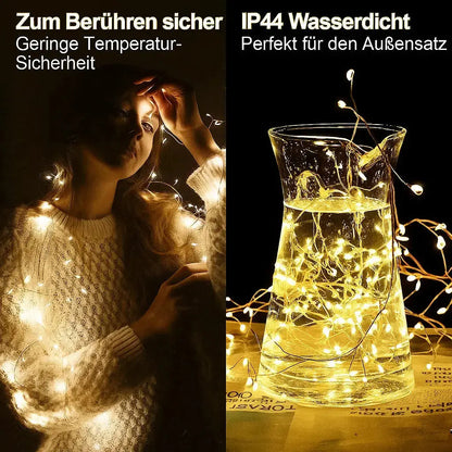 Copper Wire LED String Lights, 9 Meters