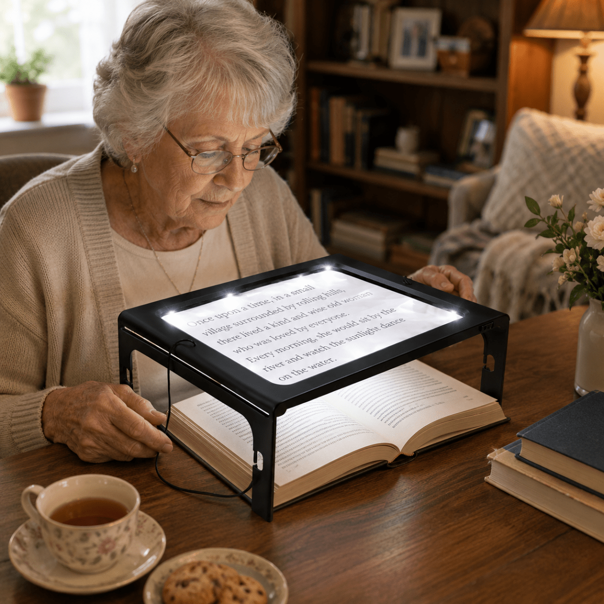 LENSHAVEN Hands-free Reading Magnifier