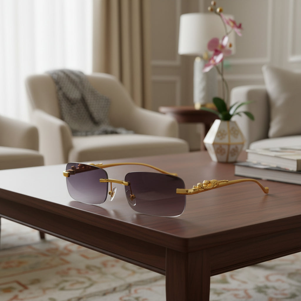 LEOPHAZE SHADES Rimless Sunglasses lifestyle image 1
