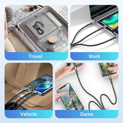 CHARGEGLOW Transparent LED Fast Charging Cable